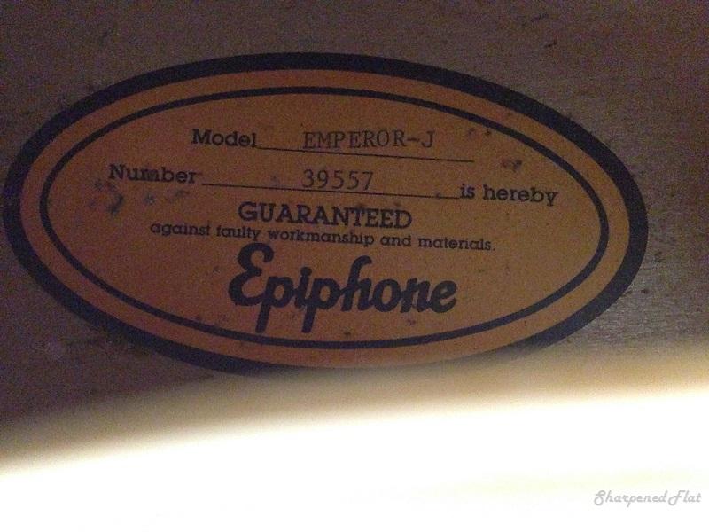 epiphone casino serial number