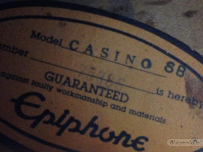 epiphone casino serial number r94l1379